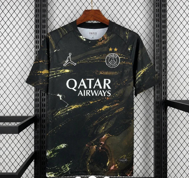 Maillot PSG deux Étoiles ( Éditions noir )