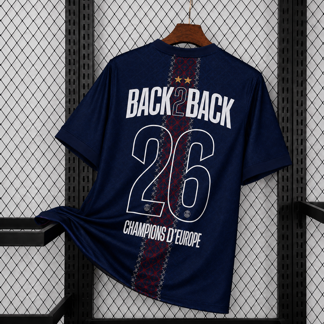 Maillot Back2Back psg 2 étoiles